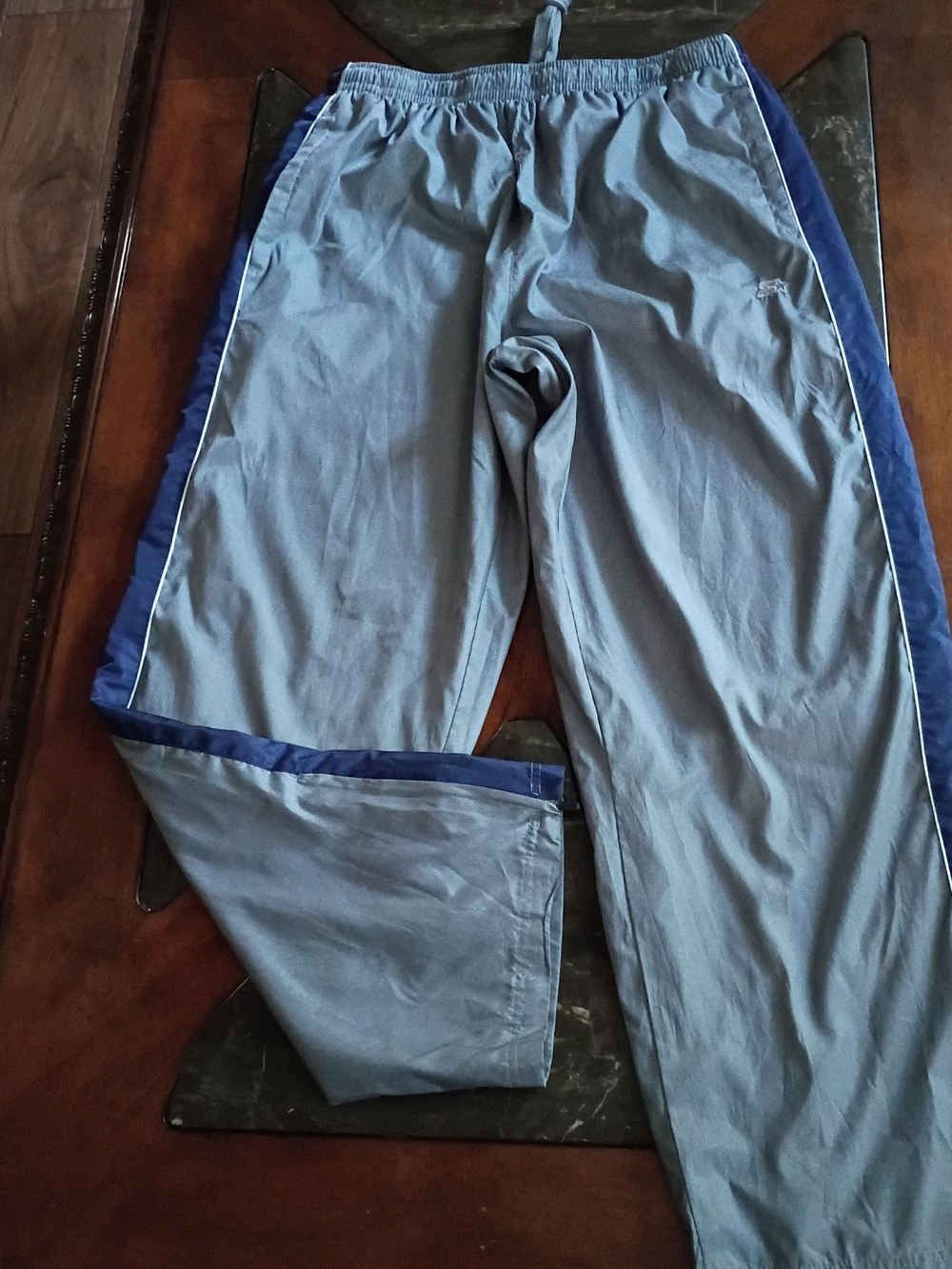 STARTER Men's Gray Sweatpants with Navy Side Panels